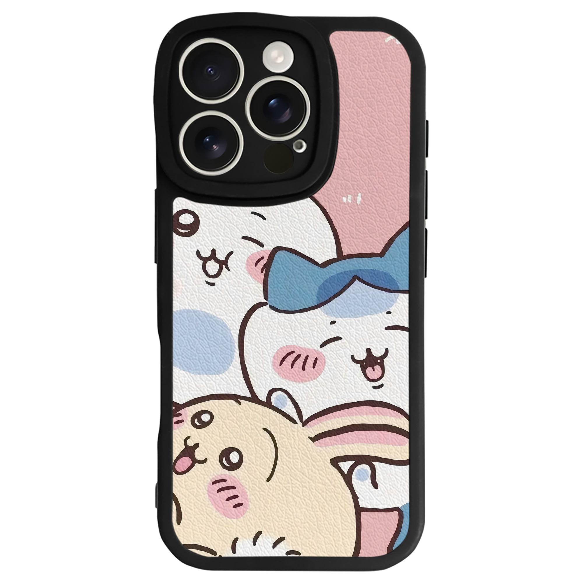 （画像用） ちいかわ Chii-kawa 【iPhone 16シリーズ対応】シリコンスマホケース（レザー調） 材質：シリコン